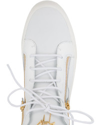 Giuseppe Zanotti Design White Kriss Hi Top Sneakers