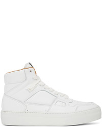 AMI Alexandre Mattiussi White Leather Ami De Cur High Top Sneakers