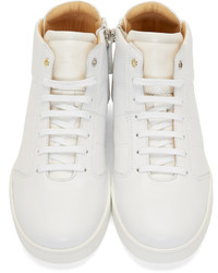 WANT Les Essentiels White Leather High Top Lennon Sneakers