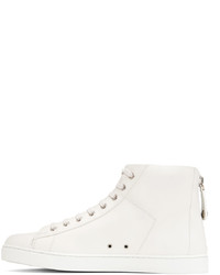Gianvito Rossi White Leather Sneakers