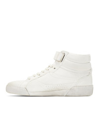 Saint Laurent White Lenny Sneakers
