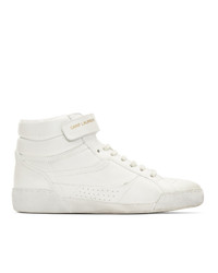 Saint Laurent White Lenny Sneakers