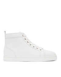 Christian Louboutin White Louis High Top Sneakers