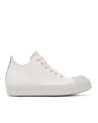 Rick Owens DRKSHDW White Low Sneakers