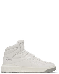 Valentino Garavani White Monotone One Stud Sneakers
