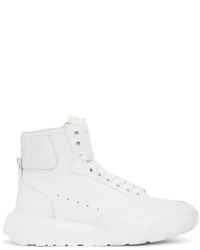Alexander McQueen White New Court High Sneakers