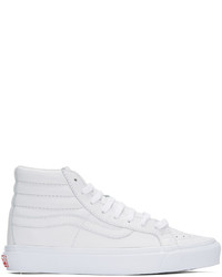 Vans White Og Sk8 Hi Lx Sneakers