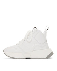MM6 MAISON MARGIELA White Padded High Top Sneakers