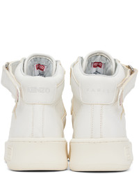 Kenzo White Paris Hoops Sneakers