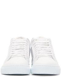 Etq Amsterdam White Perforated Leather High Top Sneakers