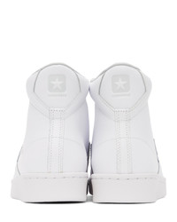 Converse White Pro Leather High Sneakers