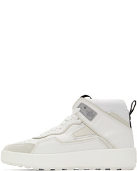 Moncler White Promyx Space High Sneakers