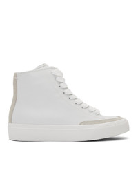 Rag and Bone White Rb High Top Sneakers
