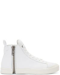 Diesel White S Nentish High Top Sneakers