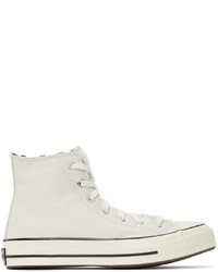 Converse White Sherpa Chuck 70 Hi Sneakers