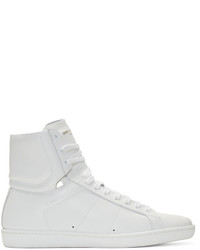 Saint Laurent White Sl01h High Top Sneakers