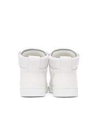 Loewe White Soft High Top Sneakers