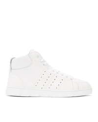 Loewe White Soft High Top Sneakers