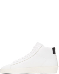 Essentials White Tennis Mid Sneakers