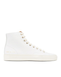 Common Projects White Tournat High Sneakers