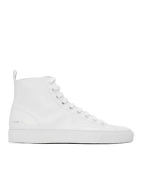Common Projects White Tournat High Top Sneakers