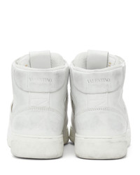 Valentino Garavani White Vl7n High Top Sneakers