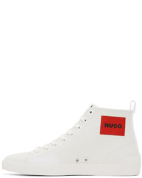 Hugo White Zero Hito High Top Sneakers
