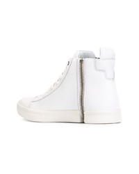 Diesel Zipped Hi Top Sneakers