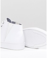 Vagabond Zoe Leather White High Top Sneakers