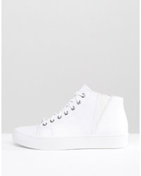Vagabond Zoe Leather White High Top Sneakers