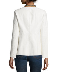 Eileen Fisher Fisher Project Draped Leather Jacket
