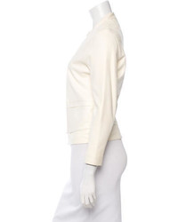 Cacharel White Leather Jacket