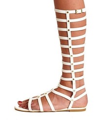 Charlotte Russe Studded Knee High Gladiator Sandals