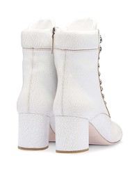 Miu Miu Contrasting Shoe Laces Boots