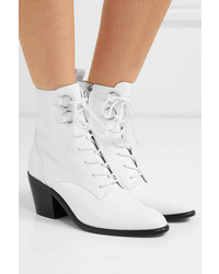 Diane von Furstenberg Dakota Lace Up Leather Ankle Boots