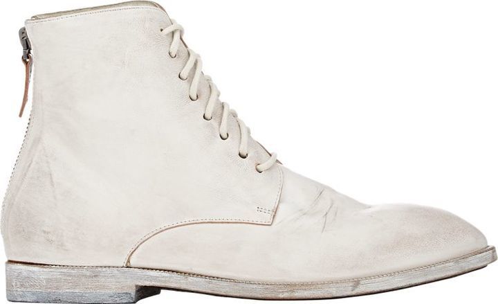 Marsèll Distressed Back Zip Boots White, $990 | Barneys New York ...
