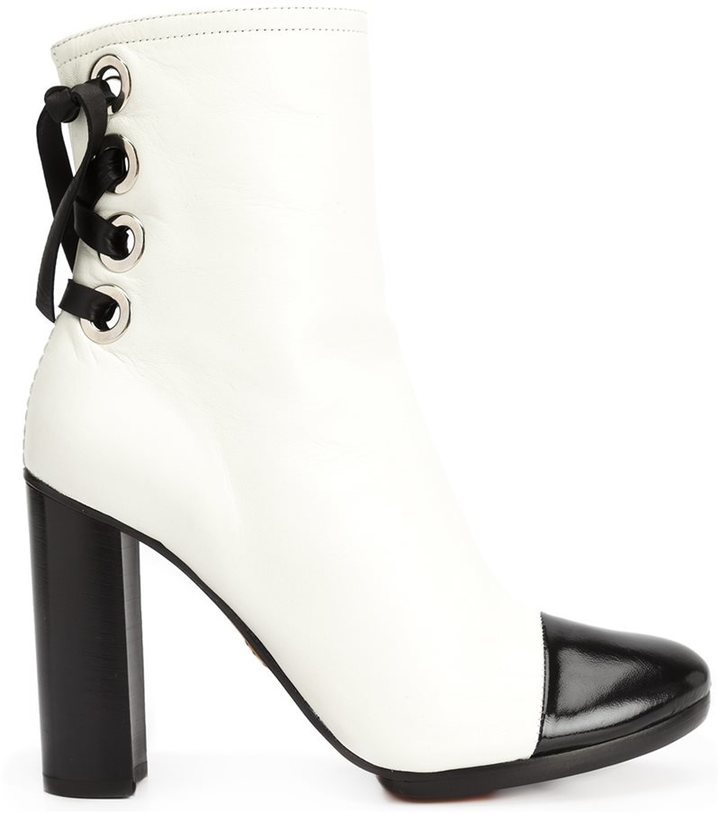 Proenza Schouler Toe Cap Ankle Boots, $950 | farfetch.com | Lookastic