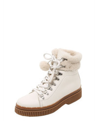 Tod's 30mm Shearling Leather Hiking Boots