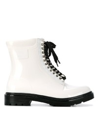 Casadei Contrast Lace Up Boots