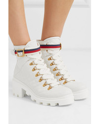 Gucci Trip Med Quilted Leather Ankle Boots