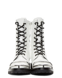 Alexander Wang White Kennah Boots