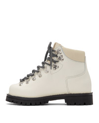 Proenza Schouler White Lace Up Hiking Boots