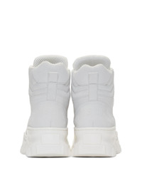 MSGM White Tractor Sneakers