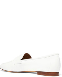 Mansur Gavriel Classic Leather Loafers White