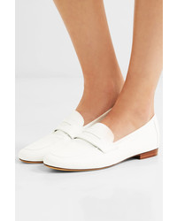 Mansur Gavriel Classic Leather Loafers White