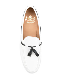 Loveless Contrast Piped Loafers