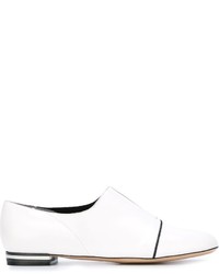 Emporio Armani Bianco Slit Slippers