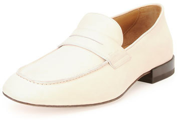 white penny loafer