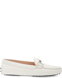 Tod's Gommini T Bar Nubuck Leather Loafers