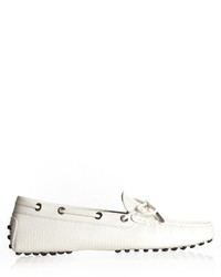 Tod's Heaven Reptile Effect Leather Loafers